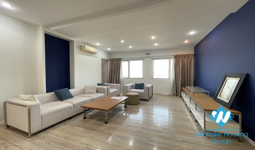 High floor apartment fully furnished new modern four bedrooms for rent E4 ciputra
